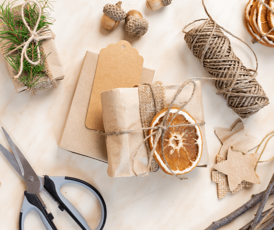 Gift wrapped boxes under a Christmas tree